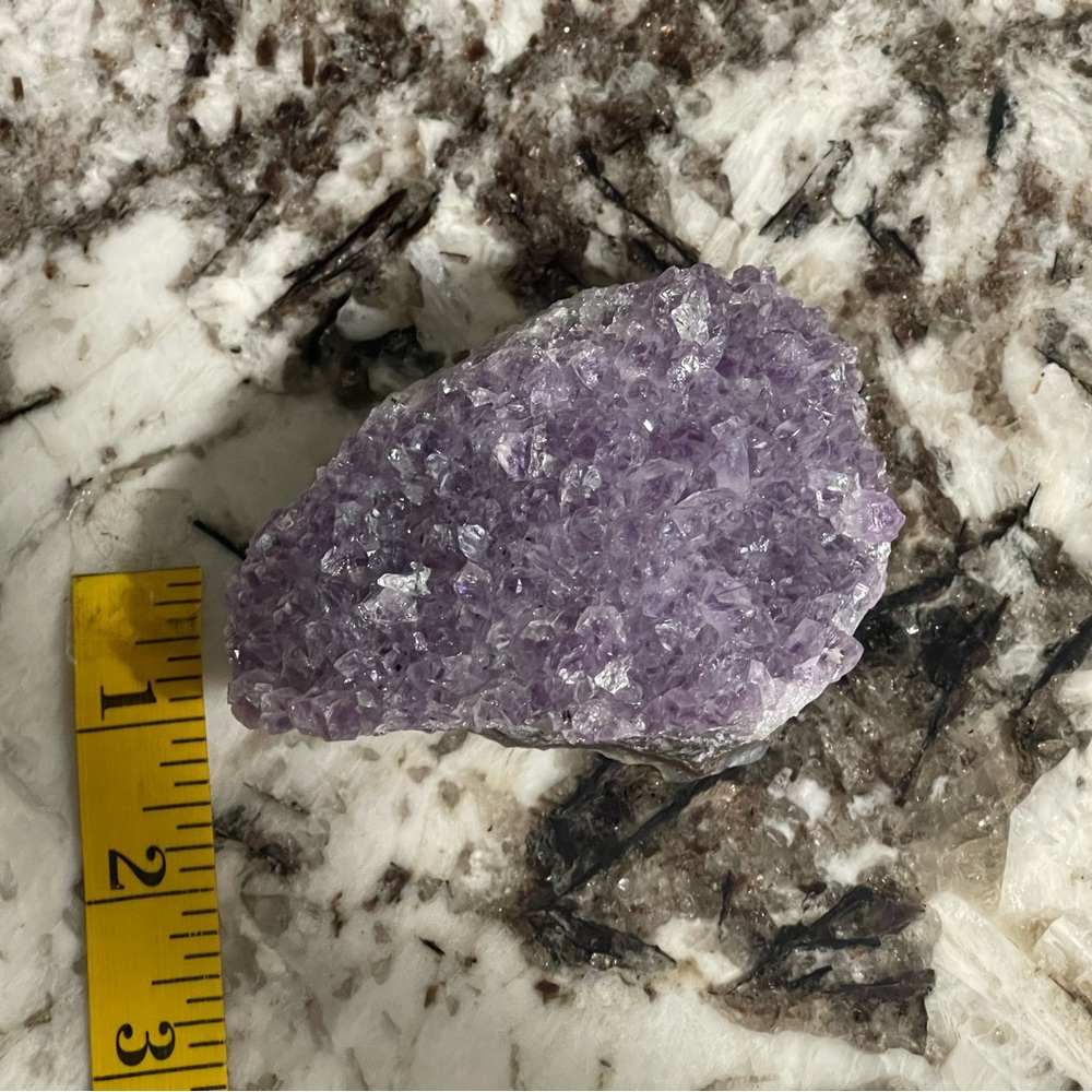 Amethyst Crystal Geode Cluster - Purple Home Accent - Picture 6 of 6